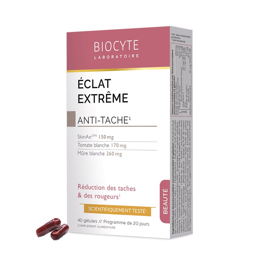 Харчова добавка для вирівнювання кольору шкіри Biocyte Eclat Extreme Caps 40 шт - основне фото