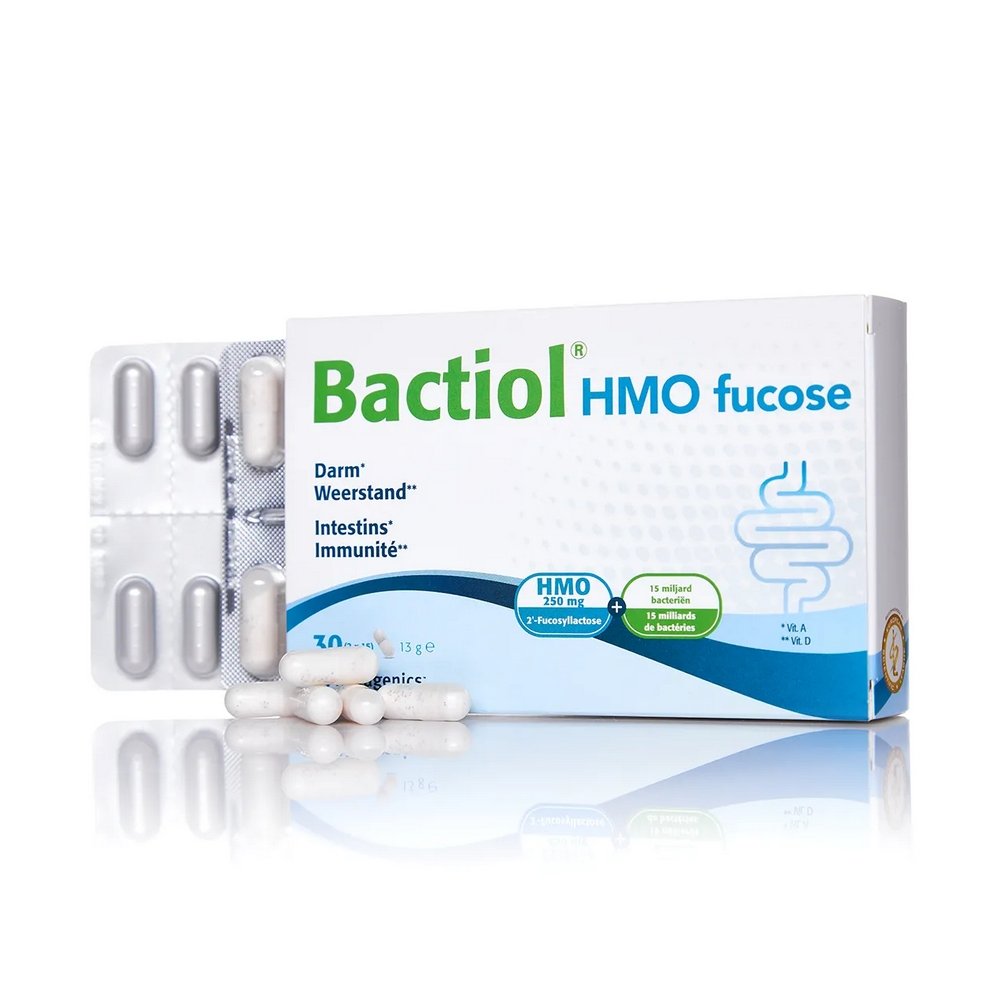 Диетическая добавка для лечения дисбактериоза Metagenics Bactiol HMO fucose 2х15 капсул - основное фото