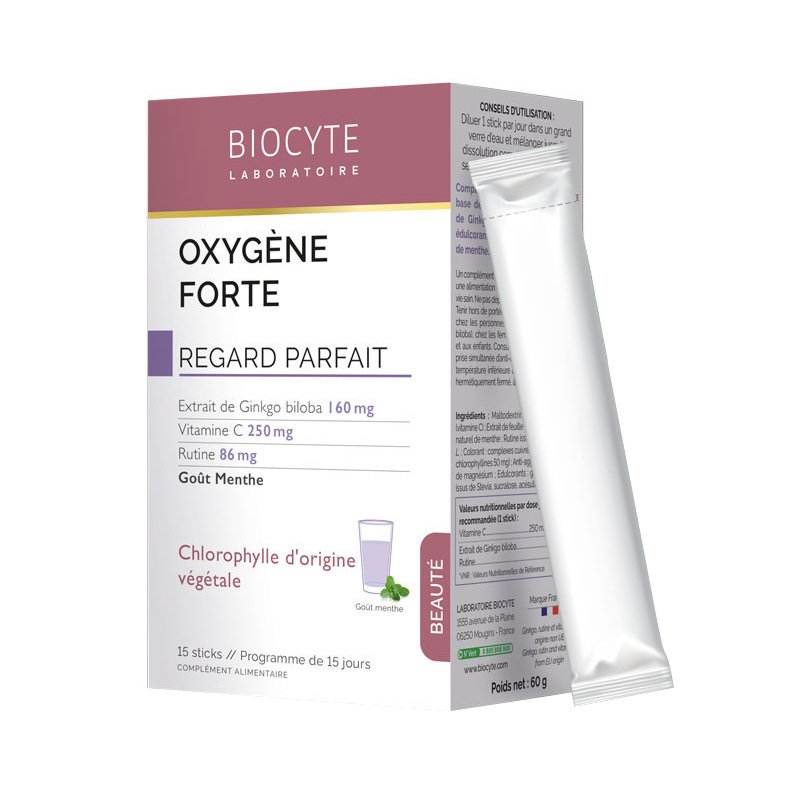 Харчова добавка від набряків та темних кіл Biocyte Oxygene Forte 15 шт - основне фото
