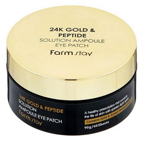 Гідрогелеві патчі з золотом і пептидами FarmStay 24К Gold & Peptide 60 шт - основне фото