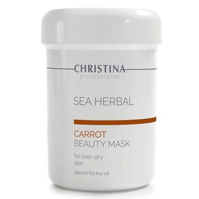 Морквяна маска для подразненої та чутливої шкіри Christina Sea Herbal Beauty Mask Carrot 250 мл - основне фото