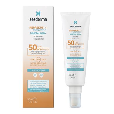 Детский солнцезащитный крем SPF 50 Sesderma Repaskin RepasKids Sunscreen Gel Cream SPF 50 100 мл - основное фото