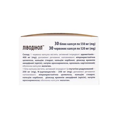 Комплекс для защиты и восстановления печени Ливодинол Livodinol 60 шт - основное фото