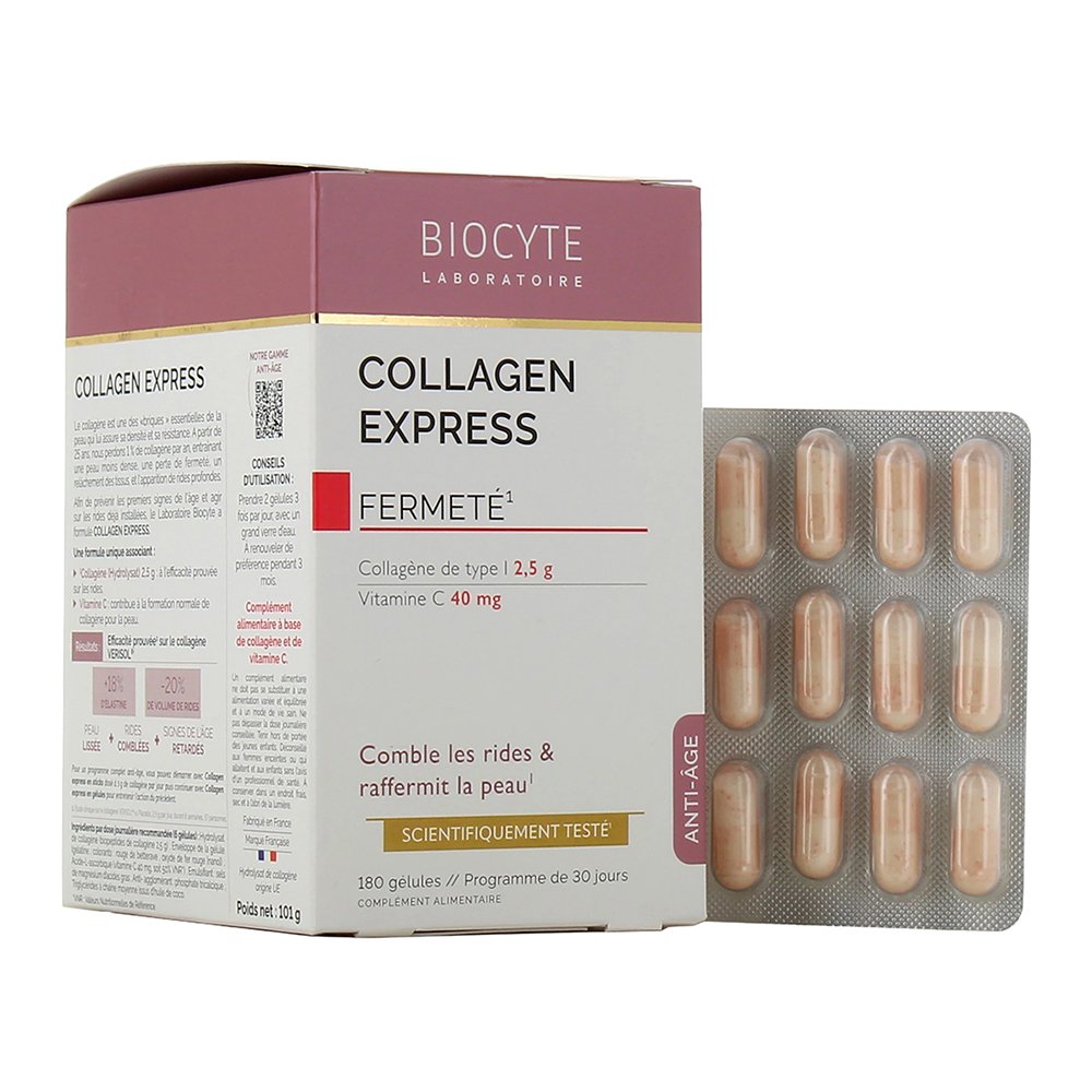 Харчова добавка з колагеном Biocyte Collagen Express Gelules 180 шт - основне фото