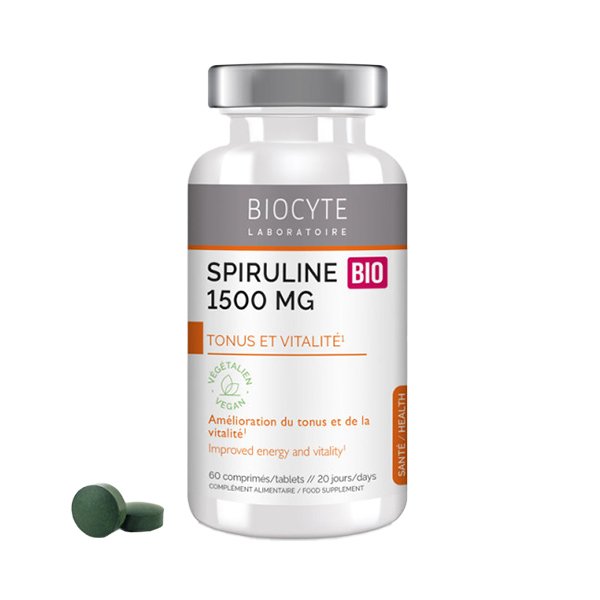 Харчова добавка "Спіруліна" Biocyte Spiruline Bio 60 шт - основне фото