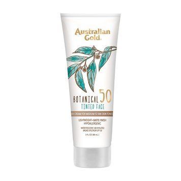Водостійкий сонцезахисний BB-крем Australian Gold Botanical Sunscreen SPF 50 Tinted Face Medium 88 мл - основне фото