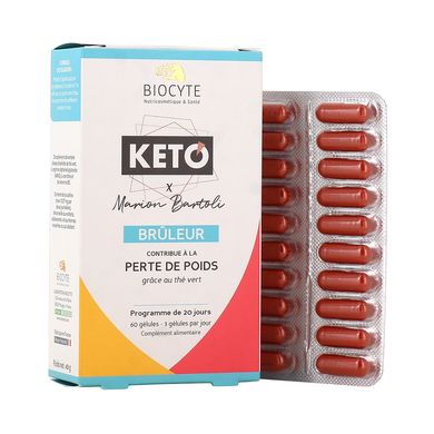 Харчова добавка для зменшення жирових відкладень Biocyte Keto Bruleur 60 шт - основне фото