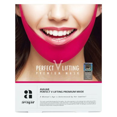 Маска для коррекції овалу обличчя Avajar Perfect V Lifting Premium Mask 1 шт - основне фото