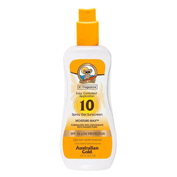 Водостійкий сонцезахисний спрей-гель Australian Gold Spray Gel Sunscreen SPF 10 237 мл - основне фото