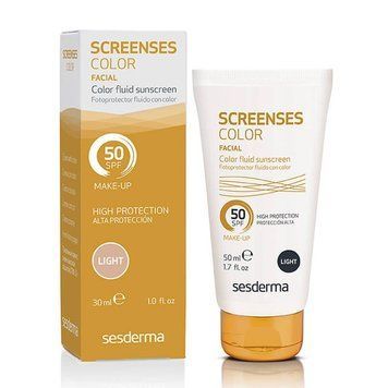 Сонцезахисний тональний крем SPF 50 Sesderma Screenses Color Fluid Sunscreen SPF 50 Brown Light 50 мл - основне фото
