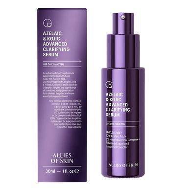 Сыворотка с азелаиновой кислотой Allies of Skin Azelaic & Kojic Advanced Clarifying Serum
30 мл - основное фото