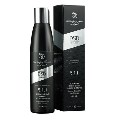 Відновлювальний шампунь Ботокс DSD de Luxe 5.1.1 Botox Hair Therapy de Luxe 200 мл - основне фото