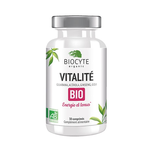 Харчова добавка для зниження втоми Biocyte Vitalite Bio 30 шт - основне фото