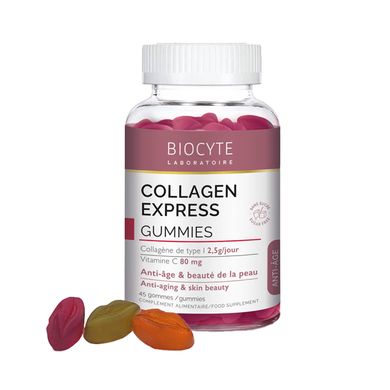 Антивікова харчова добавка Biocyte Collagene Express Gummies 45 шт - основне фото