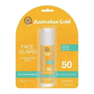 Водостойкий солнцезащитный стик для лица Australian Gold Face Guard SPF 50 14 г - основное фото