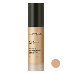 Увлажняющая основа для макияжа с витамином С SPF 20 Skeyndor Skincare Make Up Vitamin C Hydra Comfort Foundation SPF 20 02 30 мл - основное фото