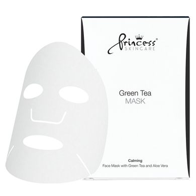Успокаивающая маска с зелёным чаем Princess Skincare Masks Face Mask With Green Tea 1 шт - основное фото