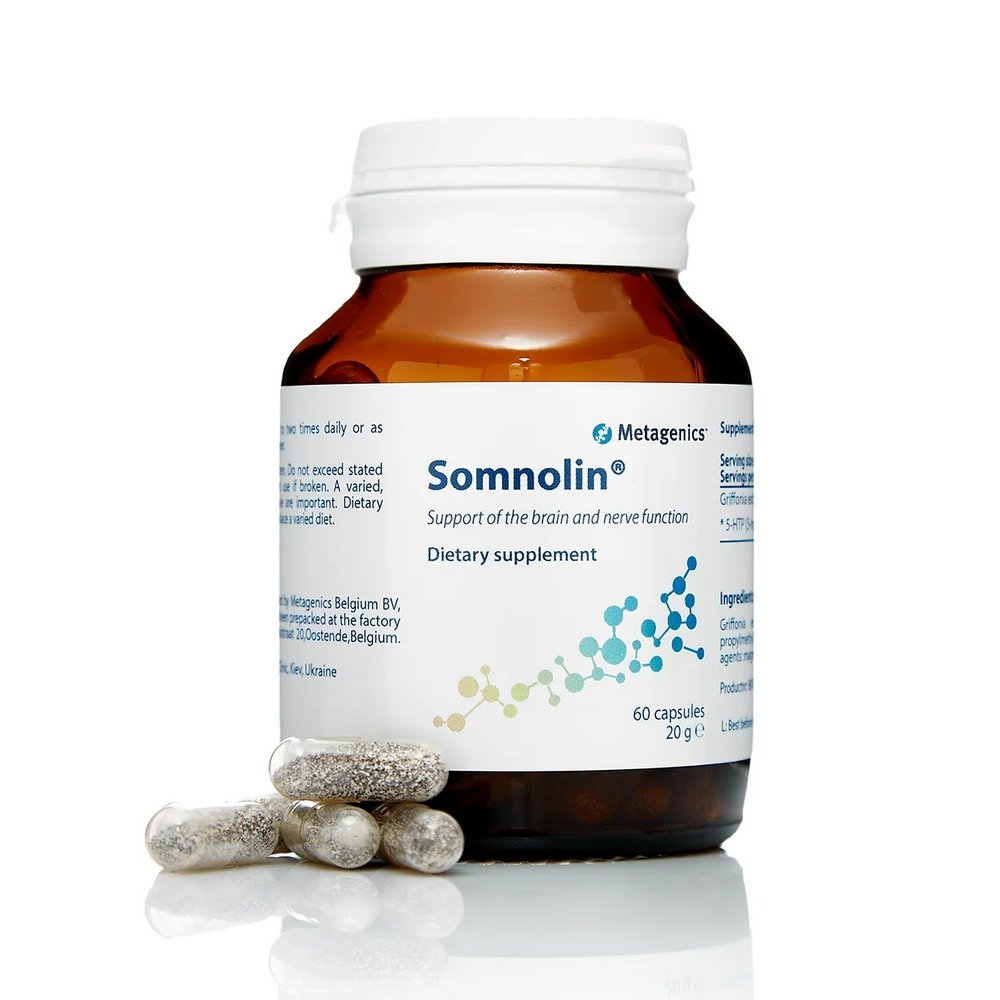 Диетическая добавка для поддержки нервной системы Metagenics Somnolin 60 капсул - основное фото