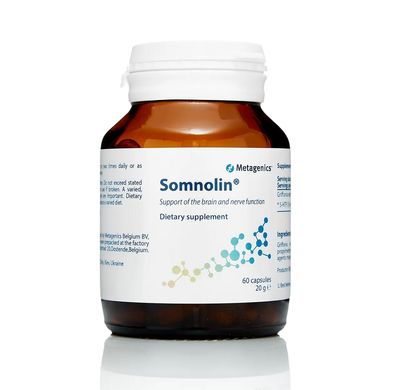 Дієтична добавка для підтримки нервової системи Metagenics Somnolin 60 капсул - основне фото
