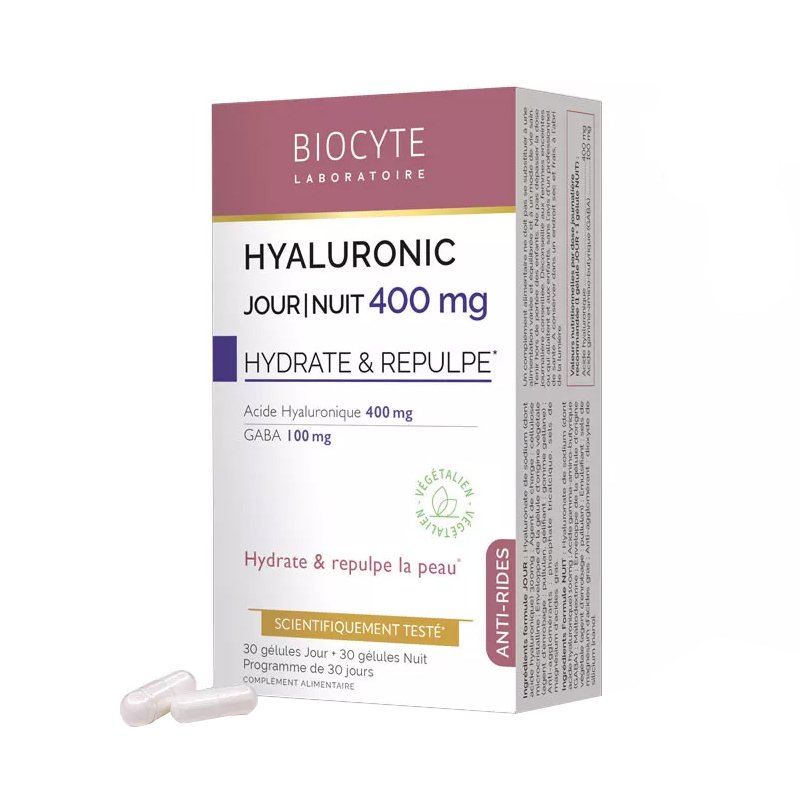 Пищевая добавка с гиалуроном на день и ночь Biocyte Hyaluronic Jour/Nuit 30+30 шт - основное фото
