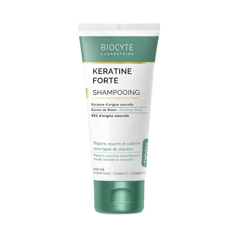 Шампунь для повреждённых волос Biocyte Keratine Forte Shampoing 200 мл - основное фото