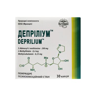 Комплекс для улучшения психоэмоционального состояния Деприлиум Deprilium 30 шт - основное фото