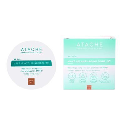 Антивозрастной солнцезащитный кушон Atache Be Sun Make Up Anti-Aging Dore SPF 50+ 12 г - основное фото