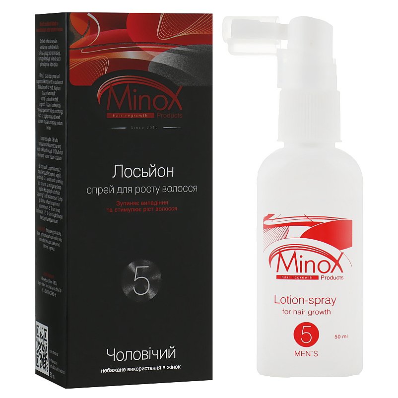 Мужской лосьон для роста волос MinoX 5 Lotion-Spray For Hair Growth 50 мл - основное фото
