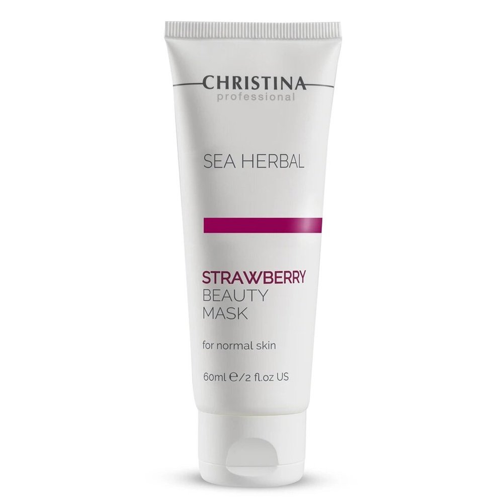 Клубничная маска красоты для нормальной кожи Christina Sea Herbal Beauty Mask Strawberry 60 мл - основное фото