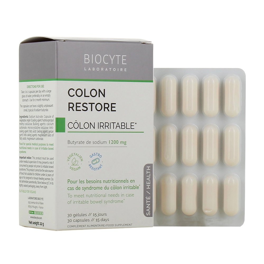Харчова добавка при синдромі подразненого кишківника Biocyte Colon Restore 30 шт - основне фото
