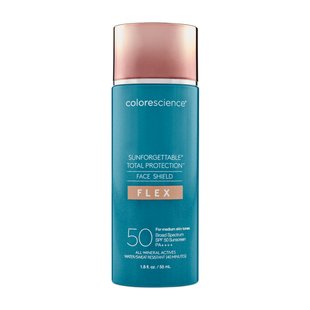 Солнцезащитный крем для лица «Полунасыщенный» SPF 50 Colorescience Sunforgettable Total Protection Face Shield Flex Medium SPF 50 55 мл - основное фото