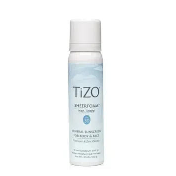 Сонцезахисна пінка для тіла та обличчя SPF 30 TiZO SheerFoam Body & Face Non-Tinted SPF 30 100 г