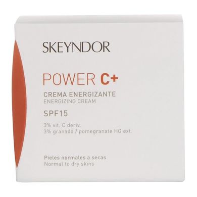 Антиоксидантний освітлювальний крем SPF 15 для нормальної та сухої шкіри Skeyndor Power C+ Energizing Cream SPF 15 50 мл - основне фото