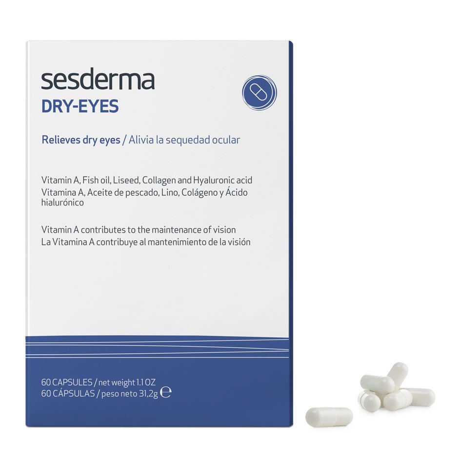 Харчова добавка Sesderma Dry-Eyes Food Supplement 60 капсул - основне фото