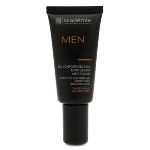 Гель для контура глаз против отёков и морщин Academie Men Gel Active Eye Contour Gel Smoothing Anti-Puffiness 15 мл - основное фото