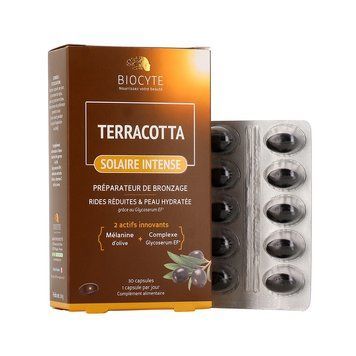 Харчова добавка для підготовки до засмаги Biocyte Terracotta Solar Intense 30 шт - основне фото