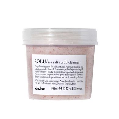 Очищувальна паста-скраб з морською сіллю Davines Solu Sea Salt Scrub Cleanser 250 мл - основне фото