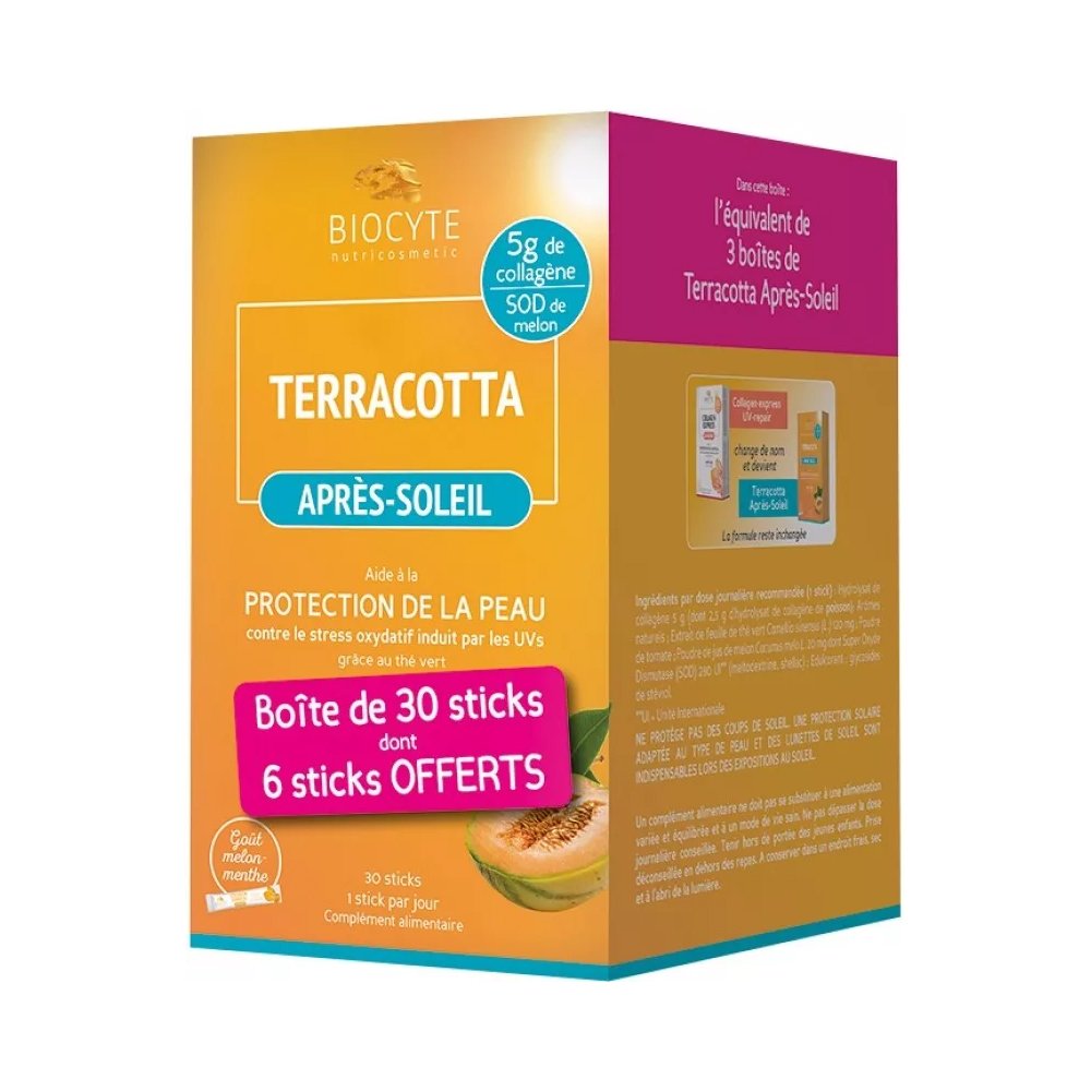 Харчова добавка після засмаги Biocyte Terracotta Apres Soleil 30 шт - основне фото