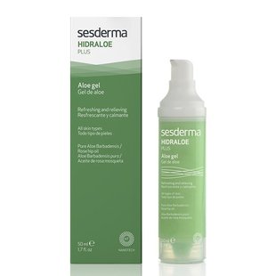 Зволожувальний гель для обличчя з алое Sesderma Hidraloe Plus Aloe Gel 50 мл - основне фото