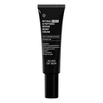 Ночной крем с ретиналем 0,05% Allies of Skin Retinal 0.05% & Peptides Repair Night Cream 48 мл
