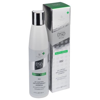 Антисеборейний шампунь DSD de Luxe 002 Medline Organic pH Control Antiseborrheic Shampoo 200 мл - основне фото