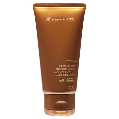 Солнцезащитный регенерирующий крем SPF 40 Academie Bronzecran Face Age Recovery Sunscreen Cream SPF 40+ 50 мл - основное фото