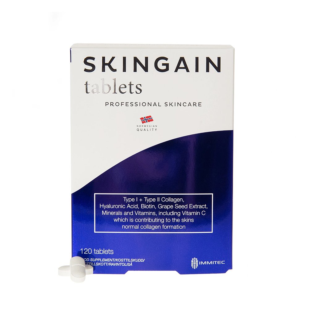 Колагенові капсули Skingain Tablets Professional Skincare 120 капсул - основне фото
