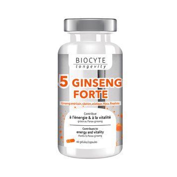 Харчова добавка для імунітету Biocyte 5 Ginseng Forte 40 шт - основне фото