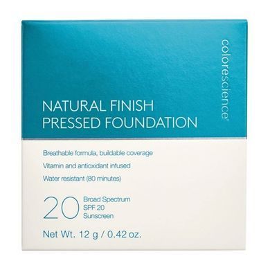 Пресована пудра SPF 20 ColoreScience Natural Finish Pressed Foundation SPF 20 Light Ivory 12 г - основне фото