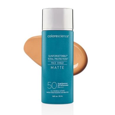 Сонцезахисний крем для обличчя з матувальним ефектом SPF 50 Colorescience Sunforgettable Face Shield Matte SPF 50 55 мл - основне фото