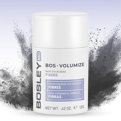 Кератиновые волокна (чёрный) BosleyMD Bos Volumize Hair Thickening Fibers Black 12 г - основное фото