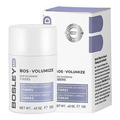 Кератиновые волокна (чёрный) BosleyMD Bos Volumize Hair Thickening Fibers Black 12 г - основное фото