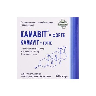 Фітокомплекс для нормалізації роботи статевої системи Камавіт-форте Kamavit-Forte 60 шт - основне фото