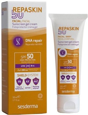 Сонцезахисний крем-гель SPF 50 Sesderma Repaskin Sunscreen Gel-Cream SPF 50 50 мл - основне фото
